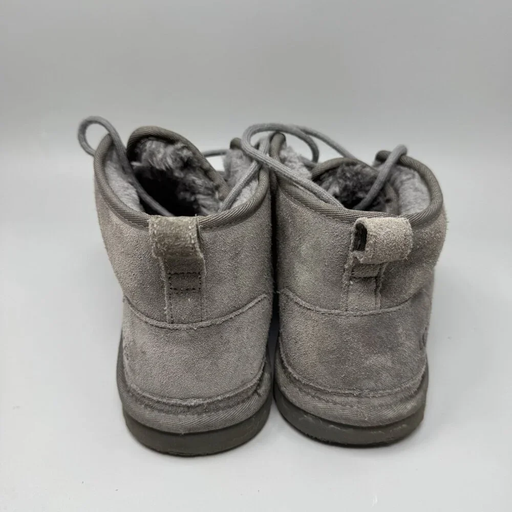 UGG NEUMEL Charcoal SUEDE SHEEPSKIN CASUAL ANKLE MEN'S BOOTS SIZE US 10